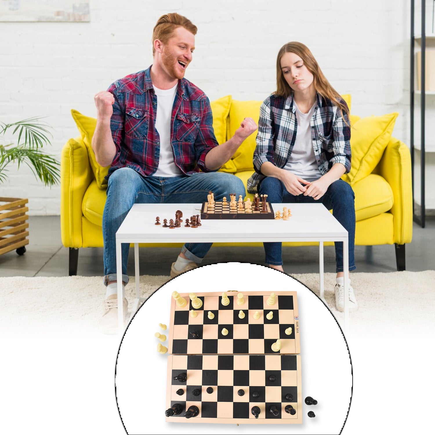 Folding Wooden Chess Board Set (30  30 Cm  1 Set) Folding Wooden Chess Board Set (30  30 Cm  1 Set)